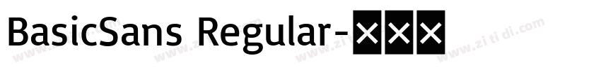 BasicSans Regular字体转换